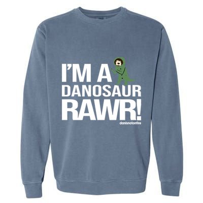 Danisnotonfire IM A Dinosaur Rawr Garment-Dyed Sweatshirt