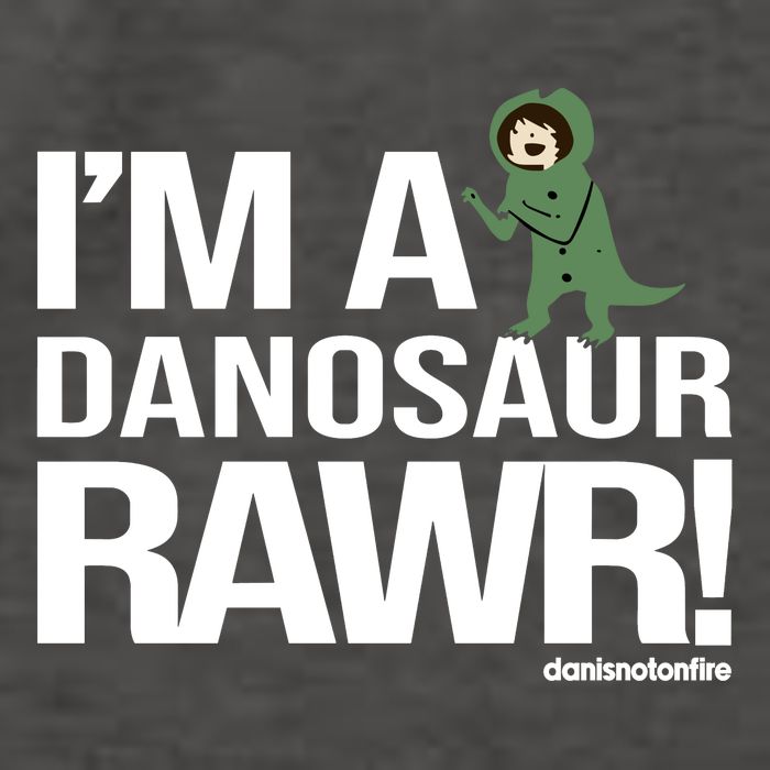Danisnotonfire IM A Dinosaur Rawr Vector Backpack