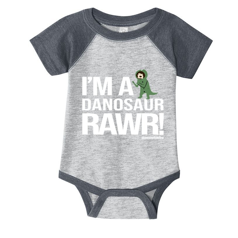 Danisnotonfire IM A Dinosaur Rawr Infant Baby Jersey Bodysuit