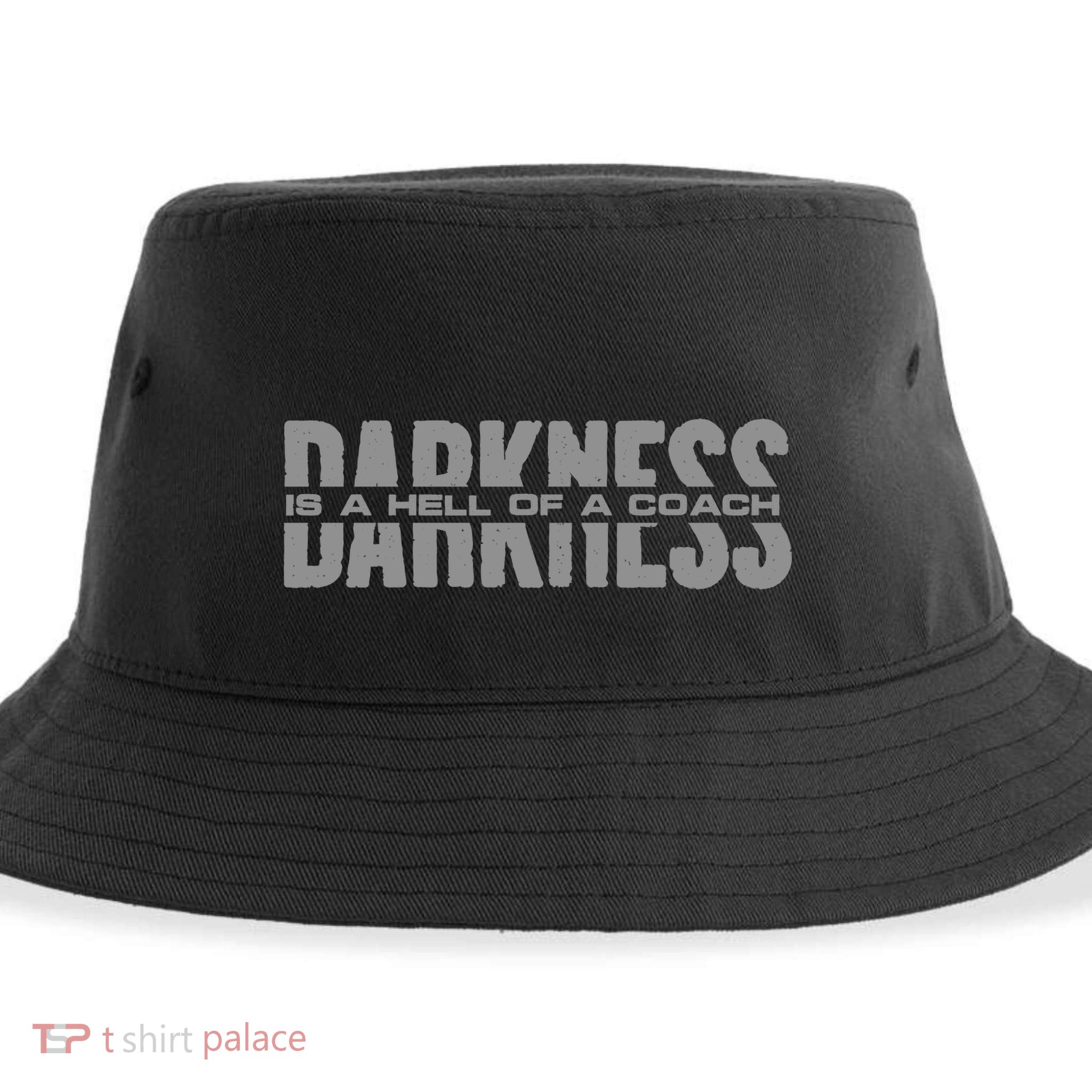 Darkness Is A Hell Of A Coach Sustainable Bucket Hat