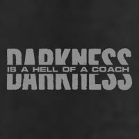 Darkness Is A Hell Of A Coach Golf Towel