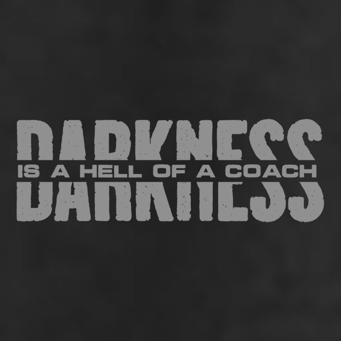 Darkness Is A Hell Of A Coach Golf Towel