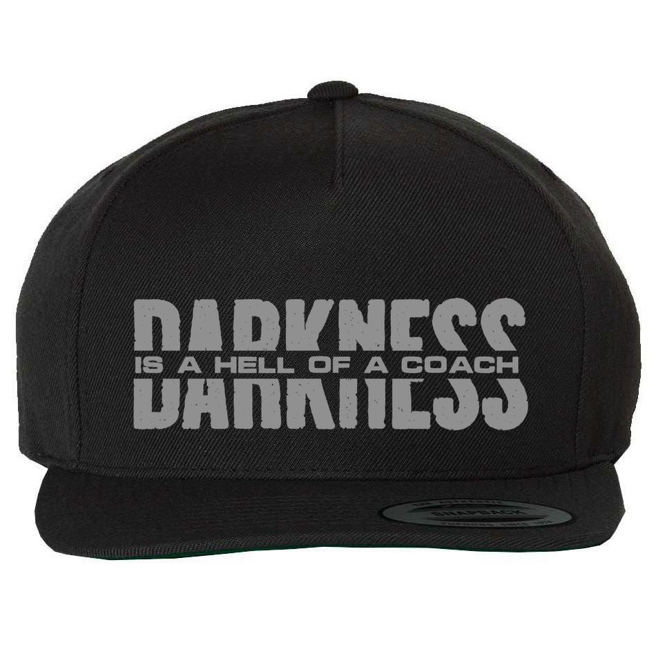 Darkness Is A Hell Of A Coach Wool Snapback Cap