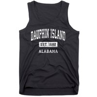 Dauphin Island Alabama Al Vintage Sports Established Tank Top