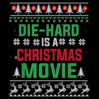 Diehard Is A Christmas Movie Funny Ugly Christmas Pajama Great Gift Impact Tech Backpack
