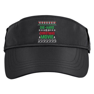 Diehard Is A Christmas Movie Funny Ugly Christmas Pajama Great Gift Adult Drive Performance Visor