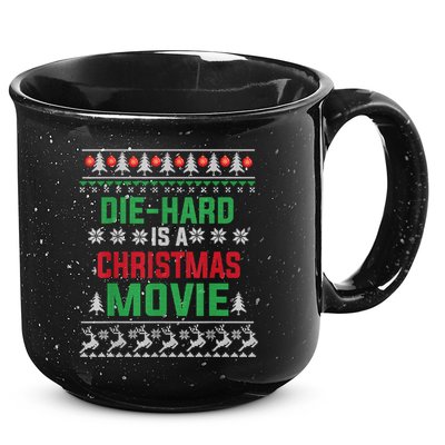 Diehard Is A Christmas Movie Funny Ugly Christmas Pajama Great Gift 15oz Campfire Ceramic Mug