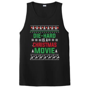 Diehard Is A Christmas Movie Funny Ugly Christmas Pajama Great Gift PosiCharge Competitor Tank