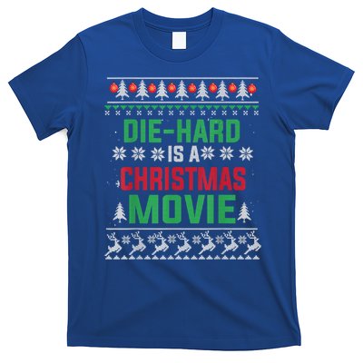 Diehard Is A Christmas Movie Funny Ugly Christmas Pajama Great Gift T-Shirt