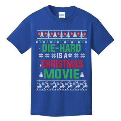 Diehard Is A Christmas Movie Funny Ugly Christmas Pajama Great Gift Kids T-Shirt