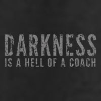 Darkness Is A Hell Of A Coach Bold Text Based 25L Jumbo Tote