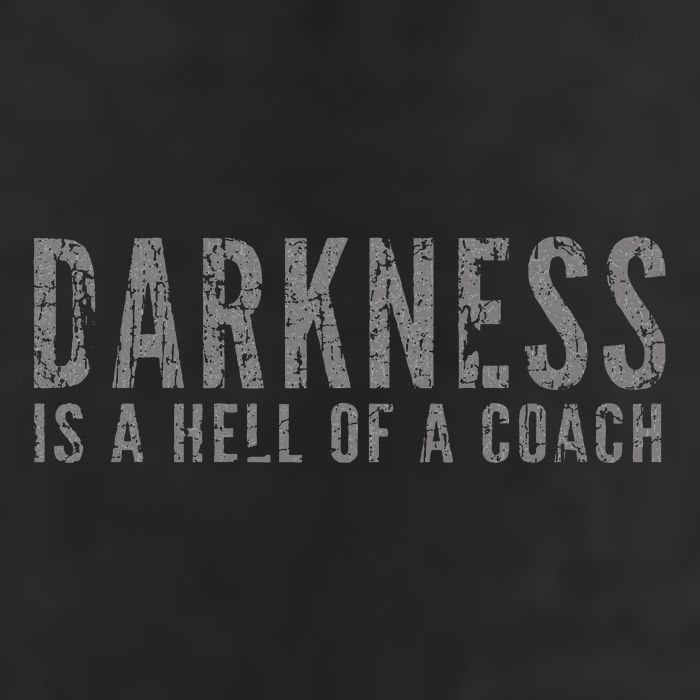 Darkness Is A Hell Of A Coach Bold Text Based 25L Jumbo Tote