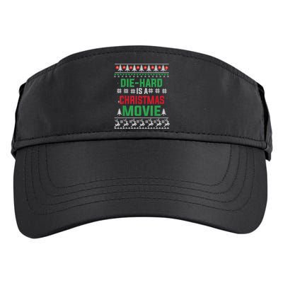 Diehard Is A Christmas Movie Funny Ugly Christmas Adult Drive Performance Visor
