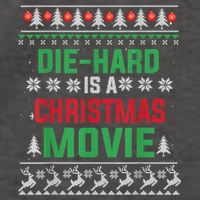 Diehard Is A Christmas Movie Funny Ugly Christmas Vector Backpack