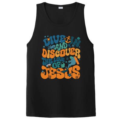 Dive In And Discover The Love Of Jesus Scuba Diving Vbs 2024 Funny Gift PosiCharge Competitor Tank