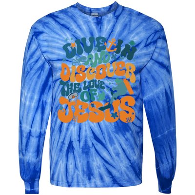 Dive In And Discover The Love Of Jesus Scuba Diving Vbs 2024 Funny Gift Tie-Dye Long Sleeve Shirt