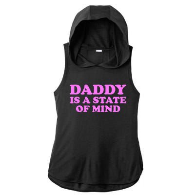 Daddy Is A State Of Mind Apparel Ladies PosiCharge Tri-Blend Wicking Draft Hoodie Tank