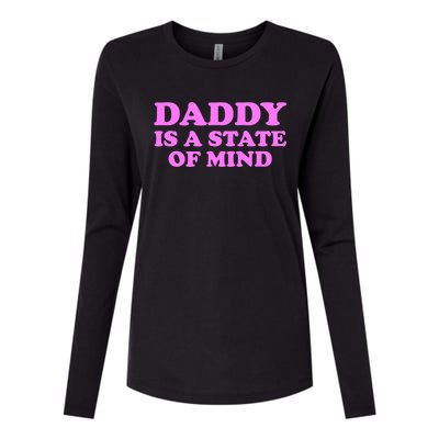 Daddy Is A State Of Mind Apparel Womens Cotton Relaxed Long Sleeve T-Shirt