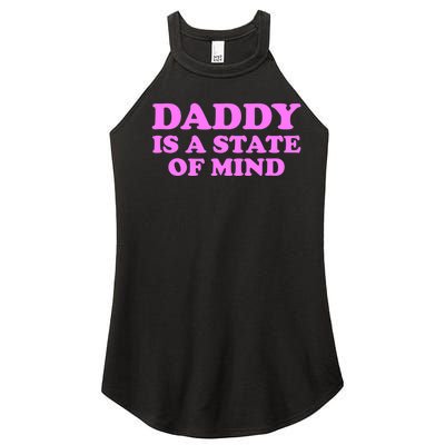 Daddy Is A State Of Mind Apparel Women's Perfect Tri Rocker Tank