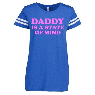 Daddy Is A State Of Mind Apparel Enza Ladies Jersey Football T-Shirt