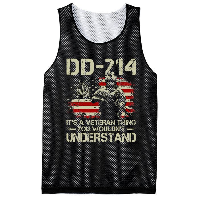 DD214 It's A Veteran Thing You Wouldn't Understand DD214 Mesh Reversible Basketball Jersey Tank