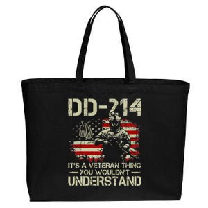 DD214 It's A Veteran Thing You Wouldn't Understand DD214 Cotton Canvas Jumbo Tote