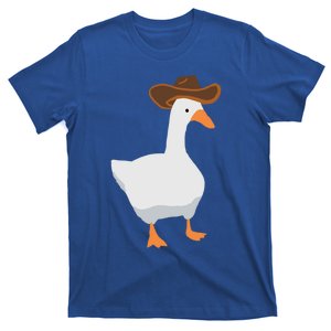 Duck In A Cow Hat Goose Meme Funny Gift T-Shirt