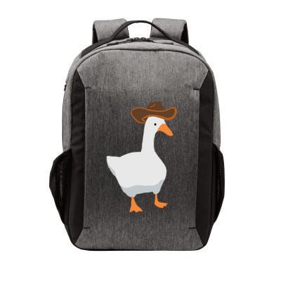 Duck In A Cow Hat Goose Meme Funny Gift Vector Backpack