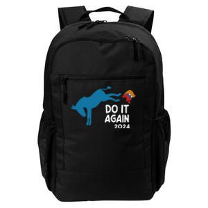 Do It Again 2024 Funny Donkey Kicks Elephant Daily Commute Backpack