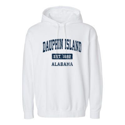 Dauphin Island Alabama Al Vintage Sports Established Garment-Dyed Fleece Hoodie