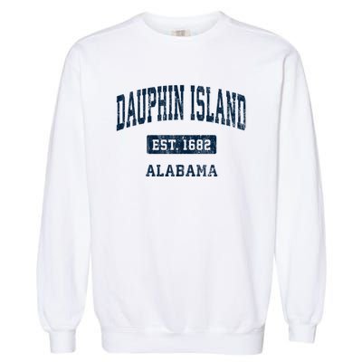 Dauphin Island Alabama Al Vintage Sports Established Garment-Dyed Sweatshirt