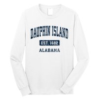 Dauphin Island Alabama Al Vintage Sports Established Long Sleeve Shirt