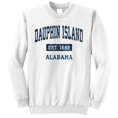 Dauphin Island Alabama Al Vintage Sports Established Sweatshirt