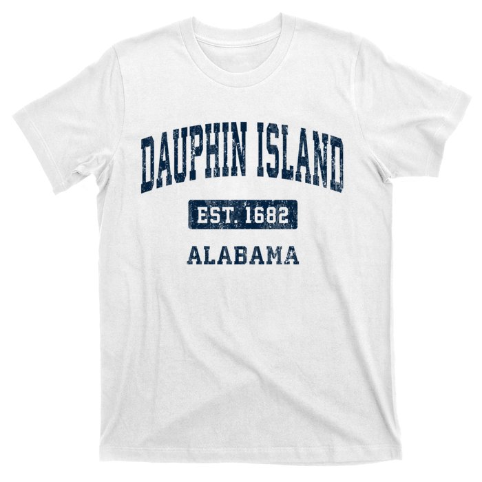 Dauphin Island Alabama Al Vintage Sports Established T-Shirt