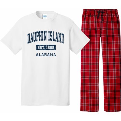 Dauphin Island Alabama Al Vintage Sports Established Pajama Set