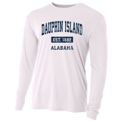 Dauphin Island Alabama Al Vintage Sports Established Cooling Performance Long Sleeve Crew