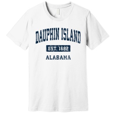 Dauphin Island Alabama Al Vintage Sports Established Premium T-Shirt