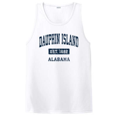 Dauphin Island Alabama Al Vintage Sports Established PosiCharge Competitor Tank