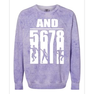 Dance Instructor And 5 6 7 8 Gift Funny Dancing Teacher Gift Colorblast Crewneck Sweatshirt