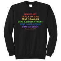 Drag Is Art Drag Is Culture Drag Is Not A Crime LGBT Pride Sweatshirt