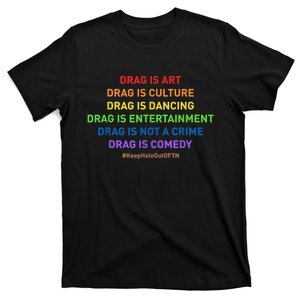 Drag Is Art Drag Is Culture Drag Is Not A Crime LGBT Pride T-Shirt