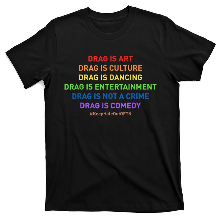 Drag Is Art Drag Is Culture Drag Is Not A Crime LGBT Pride T-Shirt