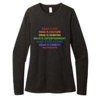 Drag Is Art Drag Is Culture Drag Is Not A Crime LGBT Pride Womens CVC Long Sleeve Shirt