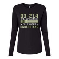 DD214 It's A Veteran Thing You Wouldn't Understand USA Flag Womens Cotton Relaxed Long Sleeve T-Shirt