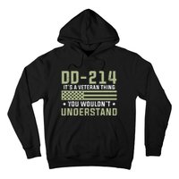 DD214 It's A Veteran Thing You Wouldn't Understand USA Flag Hoodie