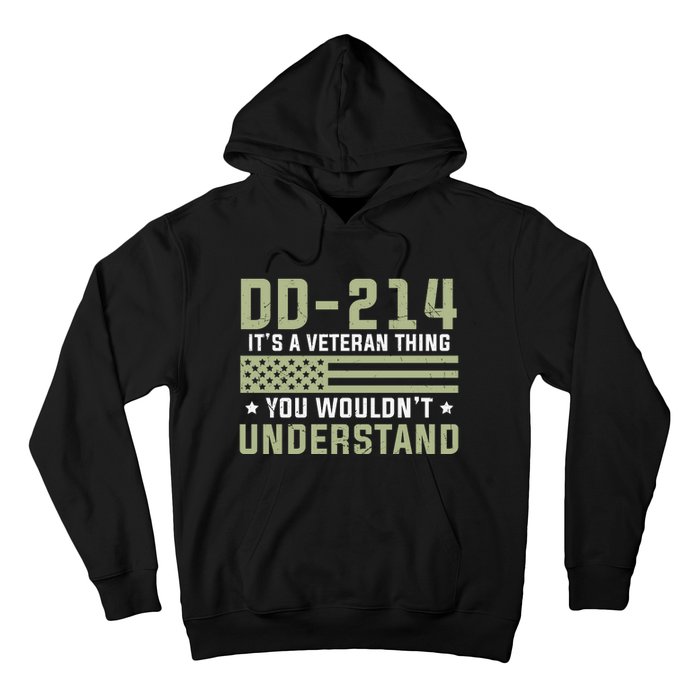 DD214 It's A Veteran Thing You Wouldn't Understand USA Flag Hoodie