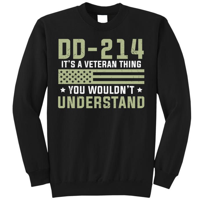 DD214 It's A Veteran Thing You Wouldn't Understand USA Flag Sweatshirt