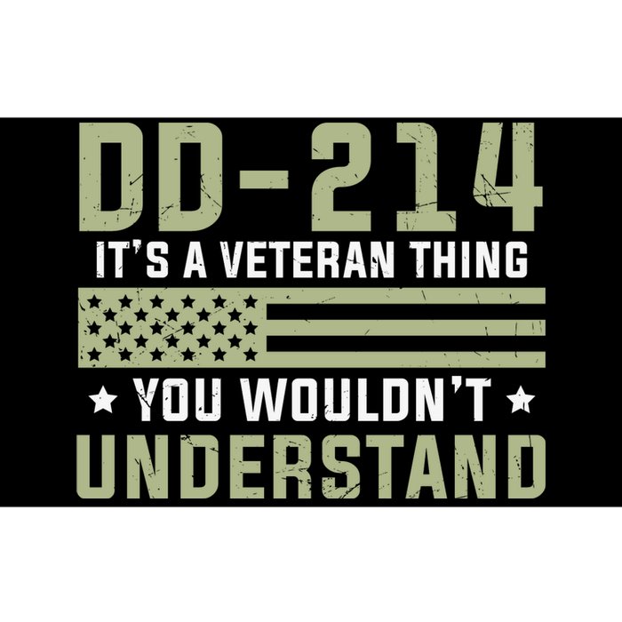 DD214 It's A Veteran Thing You Wouldn't Understand USA Flag Bumper Sticker