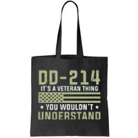 DD214 It's A Veteran Thing You Wouldn't Understand USA Flag Tote Bag