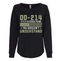 DD214 It's A Veteran Thing You Wouldn't Understand USA Flag Womens California Wash Sweatshirt